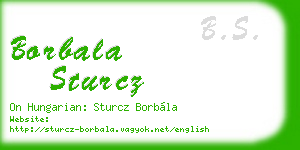 borbala sturcz business card